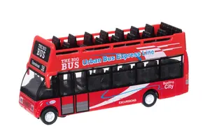 Grön leksaksbuss 14 cm