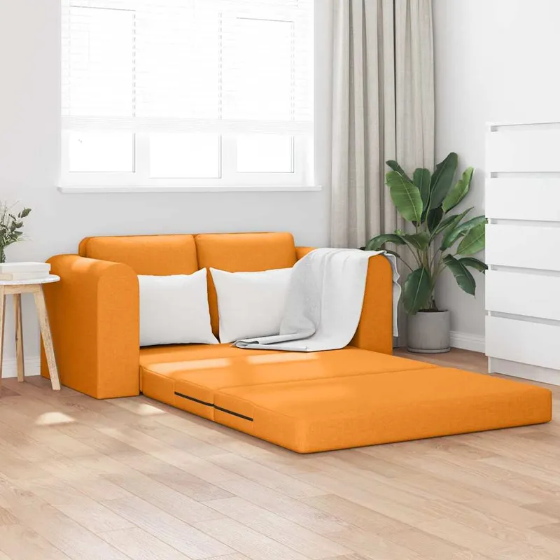 vidaXL Soffsäng Mörkgul 148 x 71 x 83 cm tyg