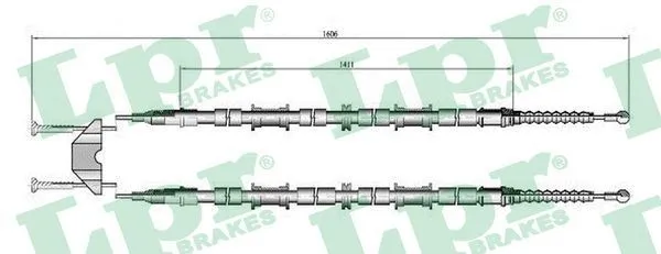 Handbromsvajer LPR C0655B