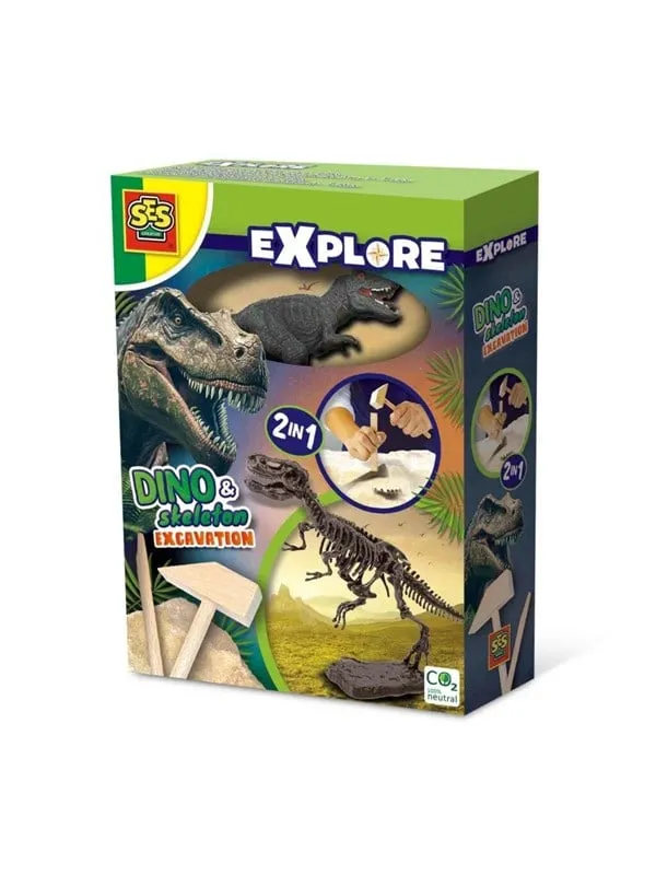 SES Creative Utgrävning - Utforska - T-Rex och skelett