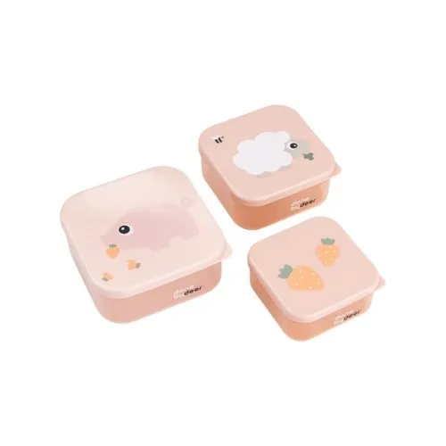 Done by Deer Snackslådor - Tiny Farm - 3-pack - Powder