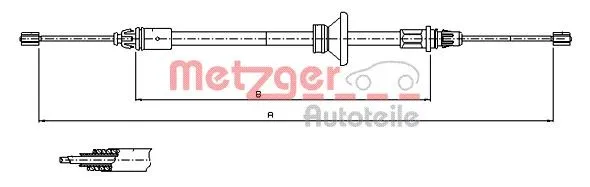 Handbromsvajer METZGER 11.6801
