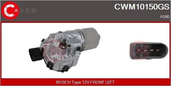 Vindrutetorkarmotor CASCO CWM10150GS