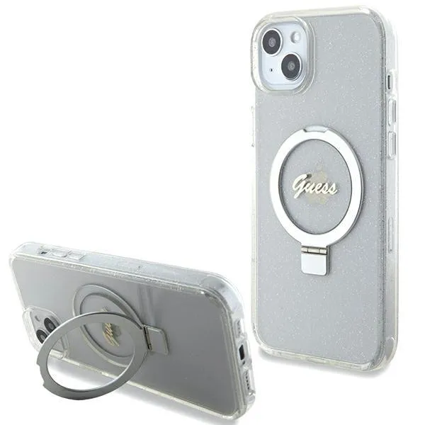 Guess Mobilskal till iPhone 14 Plus/15 Plus MagSafe Ring Stand