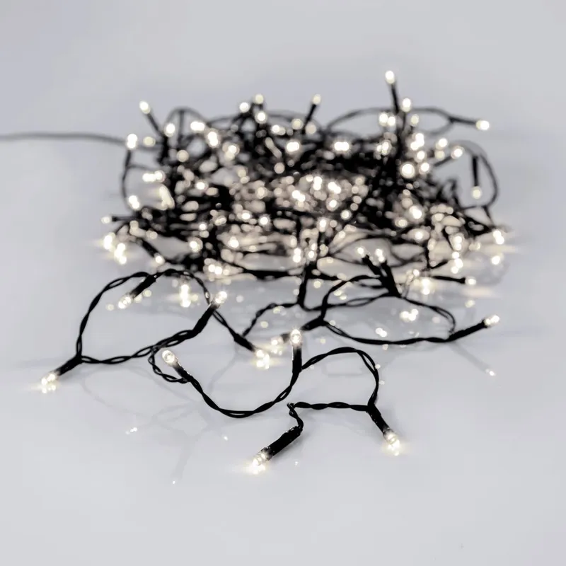 Ljusslinga Crispy Ice White - 180 LED, 12,6 meter / Utomhus