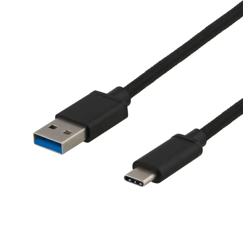 Deltaco - USB-C adapter - 24 pin USB-C to USB Type A - 25 cm