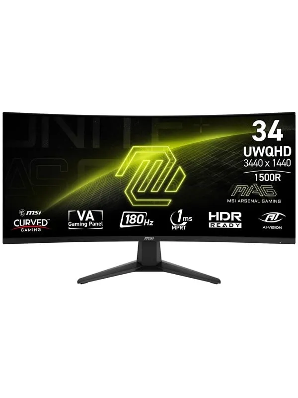 34″ Msi Mag 346CQ - 3440X1440 (Uwqhd) - 180HZ - Va