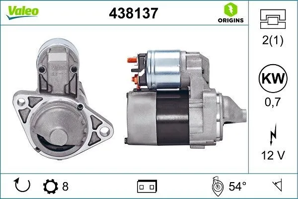 Startmotor VALEO 438137