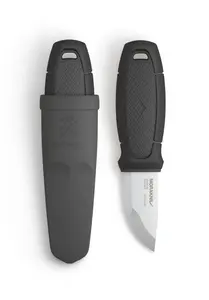Morakniv Eldris, Single, Jaktkniv, Drop point, Rostfritt stål, Termoplastisk elastomer (TPE), Svart