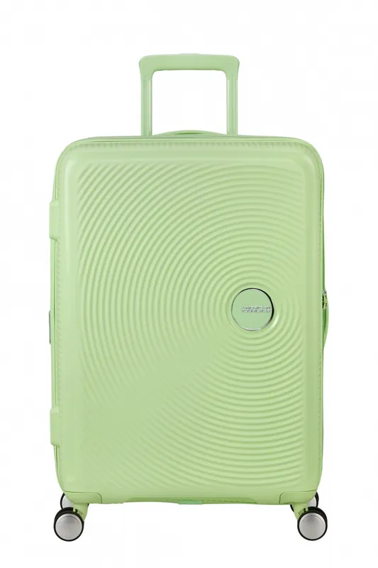 American Tourister Soundbox 67cm - Mellanstor Expanderbar Kiwi Green, Mellanstor Resväska