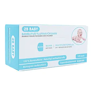 2B Baby Bambutvättlappar 100-pack