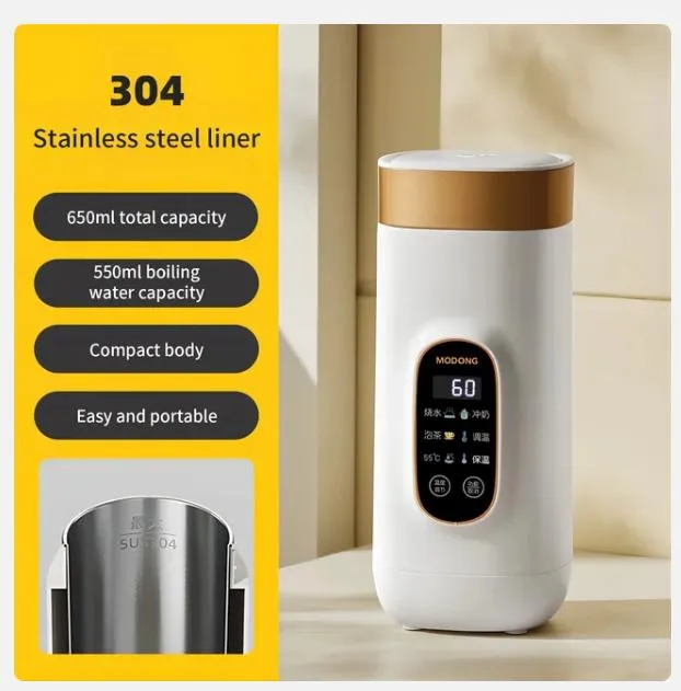 2024 Xiaomi mijia Elektrisk vannkoker 550 ml Smart oppvarmingskopp multifunksjon kokt vann Pot tekanne Justerbar temperatur vannkoker for reiser Hvit