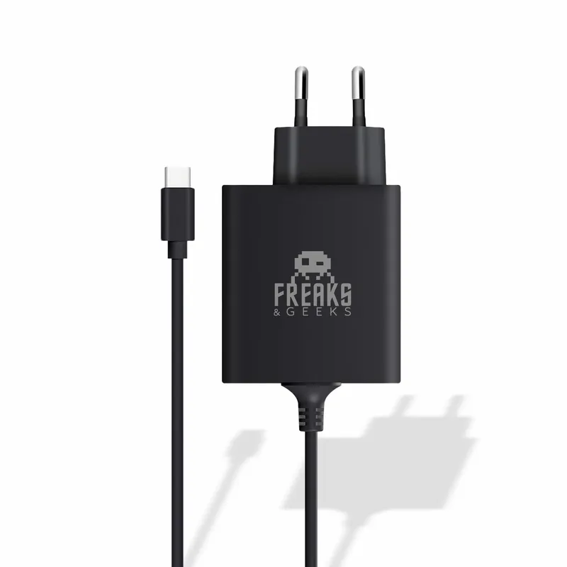 Freaks And Geeks – AC adapter for Nintendo Switch 2 – 30W – Black