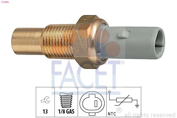 Kylvätsketemperatursensor FACET 7.3184