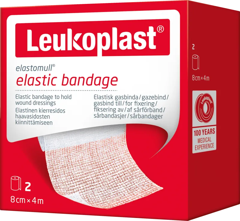 Leukoplast elastomull 8 cm x 4 m 2 st