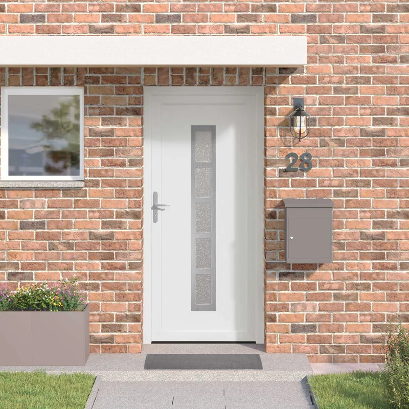vidaXL Framdörr Vit 108 x 208 cm PVC (#7310)