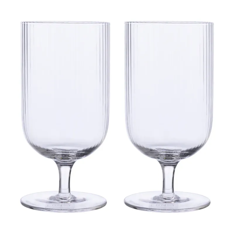 ERNST Ernst ölglas räfflad 2-pack Klar