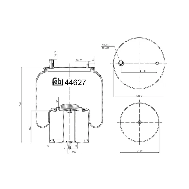 Luftbälg FEBI BILSTEIN 44627