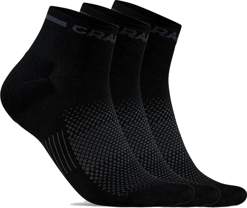 Craft Core Dry Mid Sock 3-pack Black