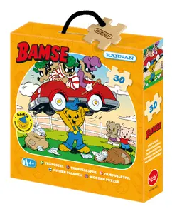 Bamse SkurkBarnpussel TräBarnpussel 30 Bitar Kärnan