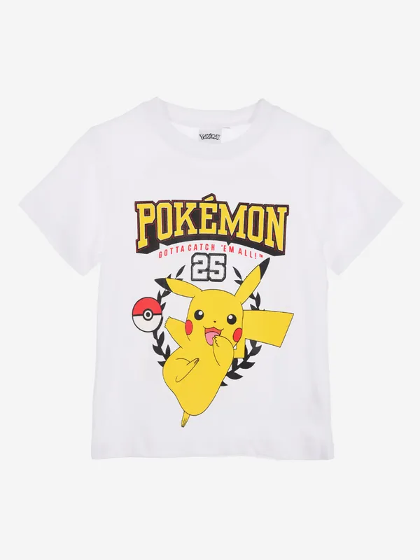 Pokémon T-shirt, Vit, 140-146