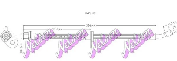 Bromsslang KAWE H4370