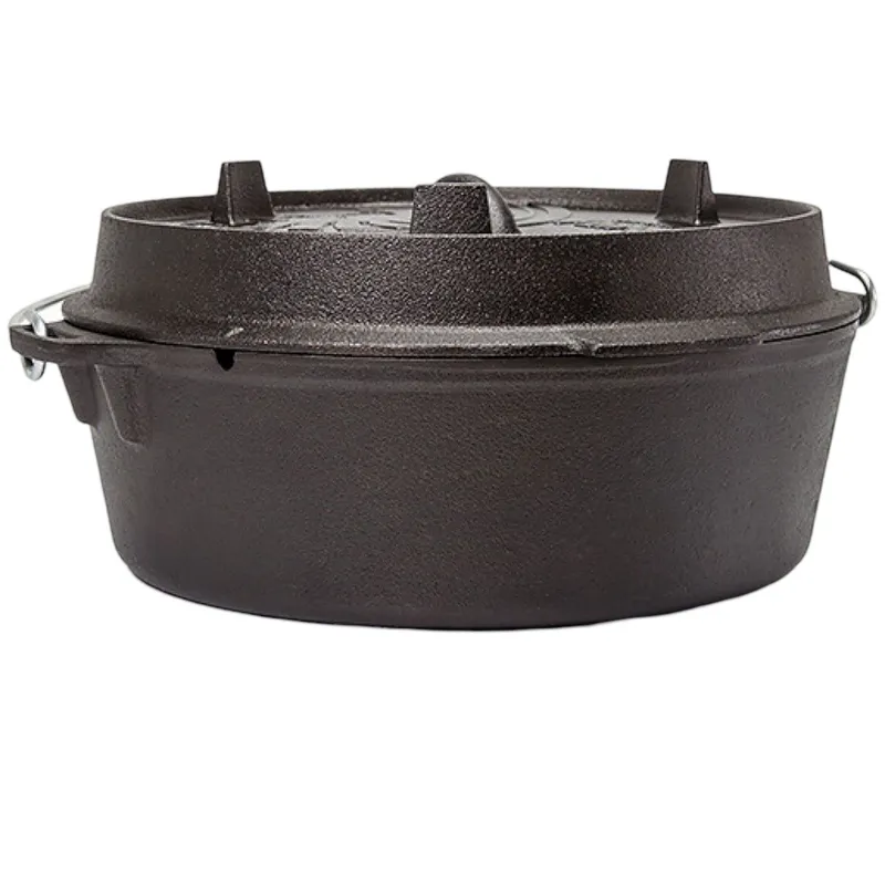 Petromax Dutch Oven FT12, platt, svart
