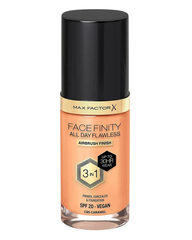 Max Factor Facefinity All Day Flawless 3in1 Liquid Foundation 85 Caramel
