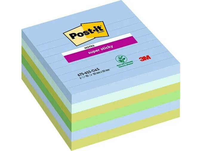 Notes POST-IT SS Oasis 101×101 6/fp