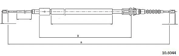 Handbromsvajer METZGER 10.6044