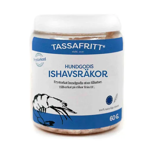 Frystorkade Ishavsräkor Hundgodis – 60 g