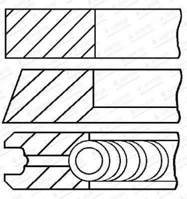 Kolvringsats GOETZE ENGINE 08-439100-10