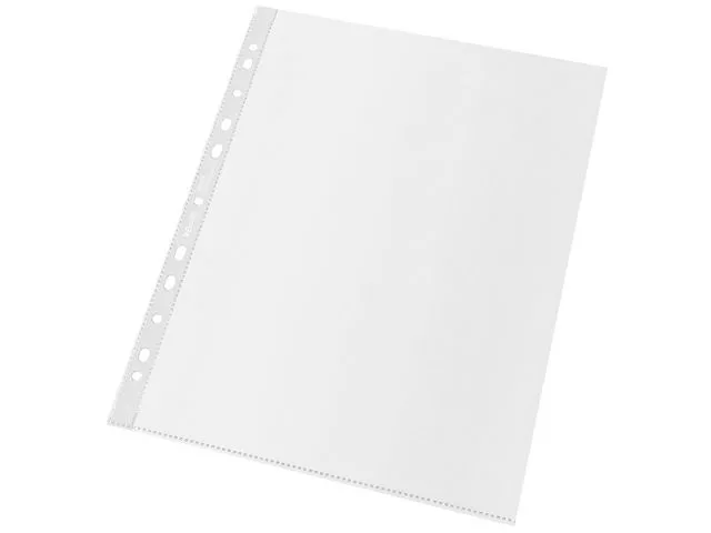 Plastficka Esselte 100 % återvunnen, med hål, A4+, 70 µm, box med 50 st.