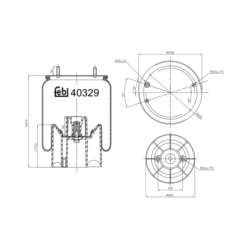 Luftbälg FEBI BILSTEIN 40329
