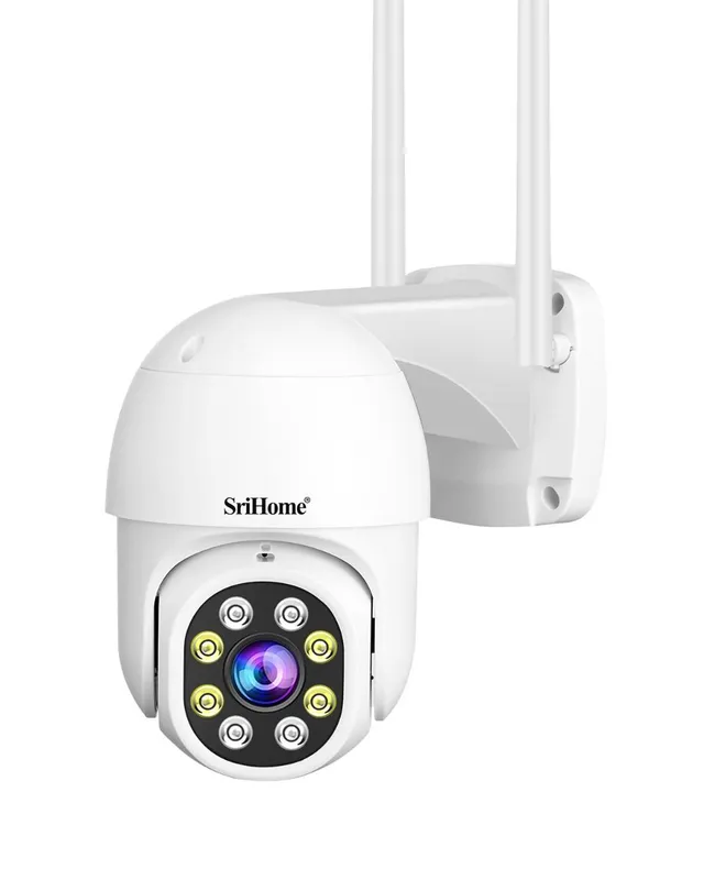 Utomhus PTZ övervakningskamera, HD 1080P, rörelsedetektion, wifi, mörkersyn, ip66, Tvåvägskommunikation