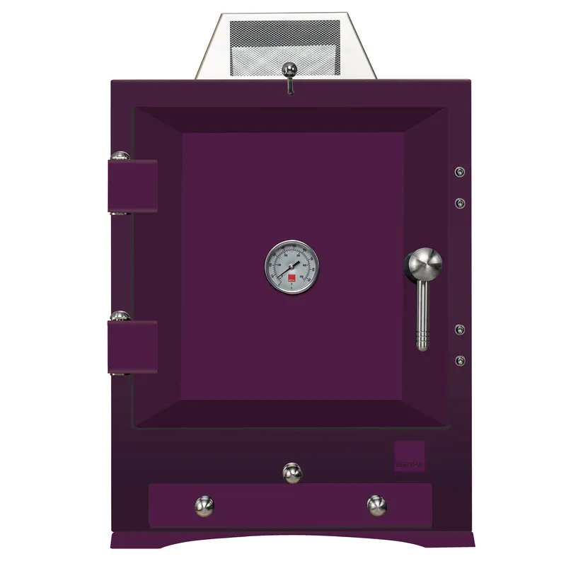 Bertha Ovens Bertha Original Table Top träkolsugn, aubergine