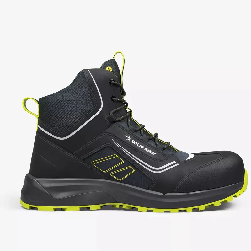 Solid Gear Adapt Mid Skyddskänga S3L, ESD, svart/gul 48