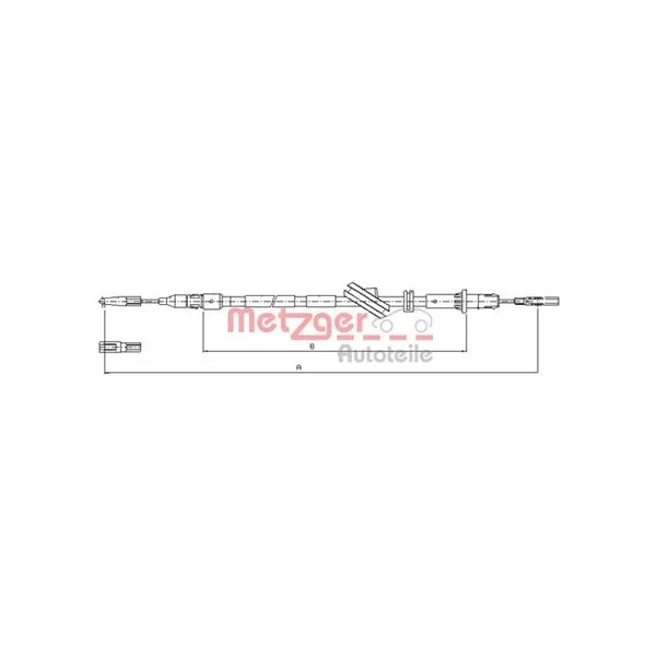 Handbromsvajer METZGER 10.9444