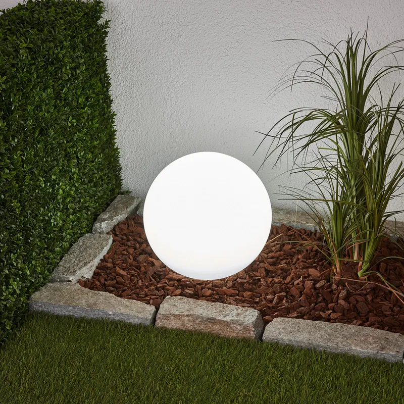 Lago Solcelle Lampa Ø30 White - Lindby - Terrass - Modern - Plast - Klot