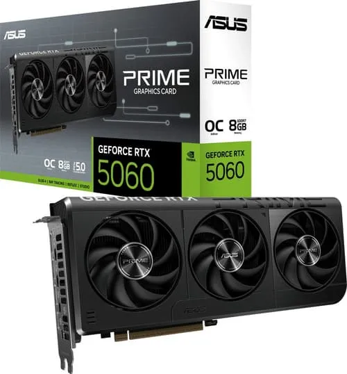 ASUS GeForce RTX 5060 Prime OC - 8GB GDDR7 RAM - Grafikkort