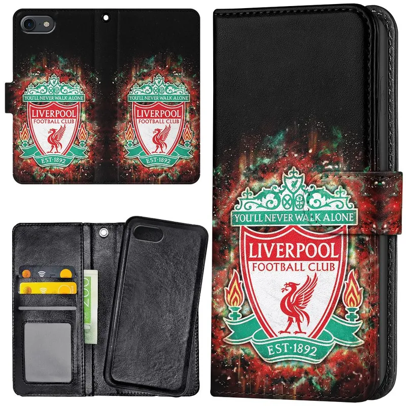 iPhone 7/8/SE – Plånboksfodral/Skal Liverpool