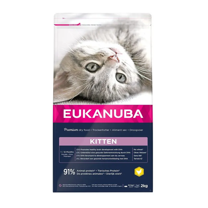Eukanuba Kitten Healthy Start Chicken Torrfoder till Kattunge