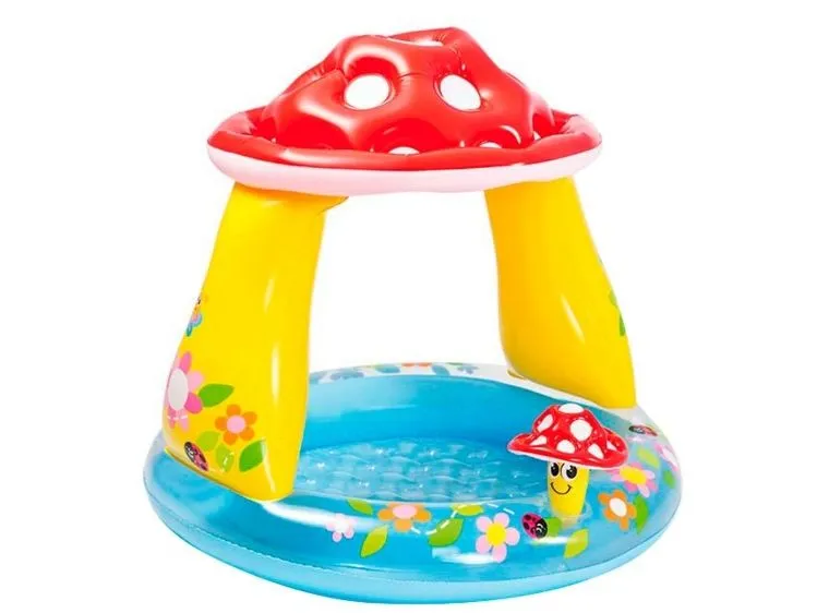 Babypool med tak Svamp Intex - INTEX - Leksaksaffären