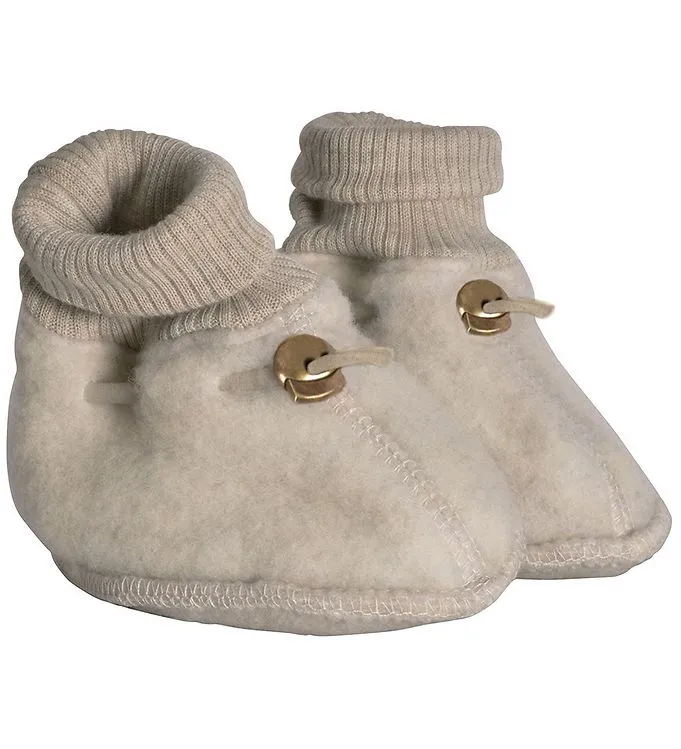 Mikk-Line Tofflor - Ull - Melerad Offwhite