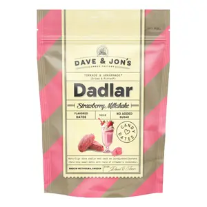 Dave & Jon's Dadlar Strawberry Milkshake 125 g