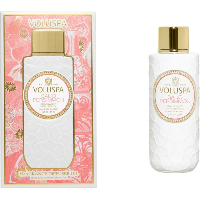 Voluspa Ultrasonic Diffuser Fragrance Oil Saijo Persimmon - 15 ml