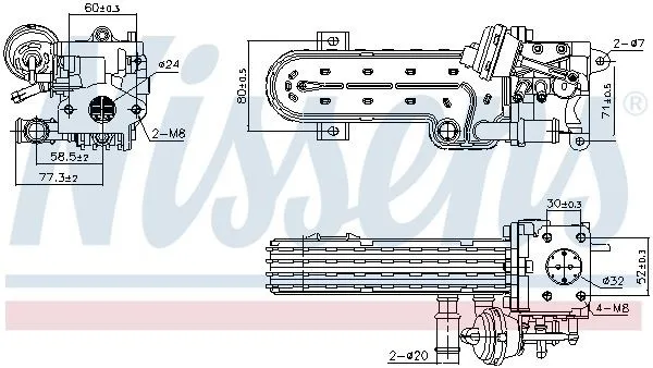 EGR kylare NISSENS 989413
