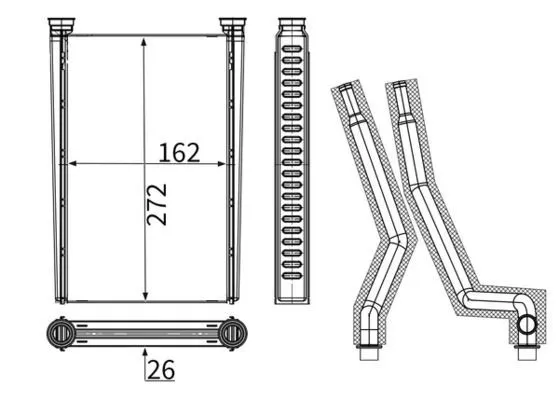 Värmepaket MAHLE AH 361 000S
