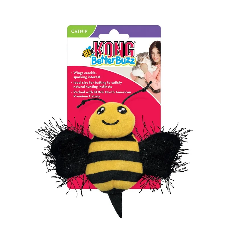 KONG Kattleksak BetterBuzz Bee 16x19cm