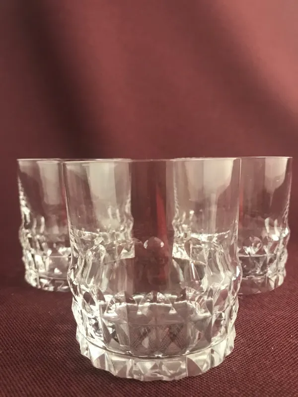 Orrefors – Silvia – 3 st Whisky / Selterglas design Ingeborg Lundin